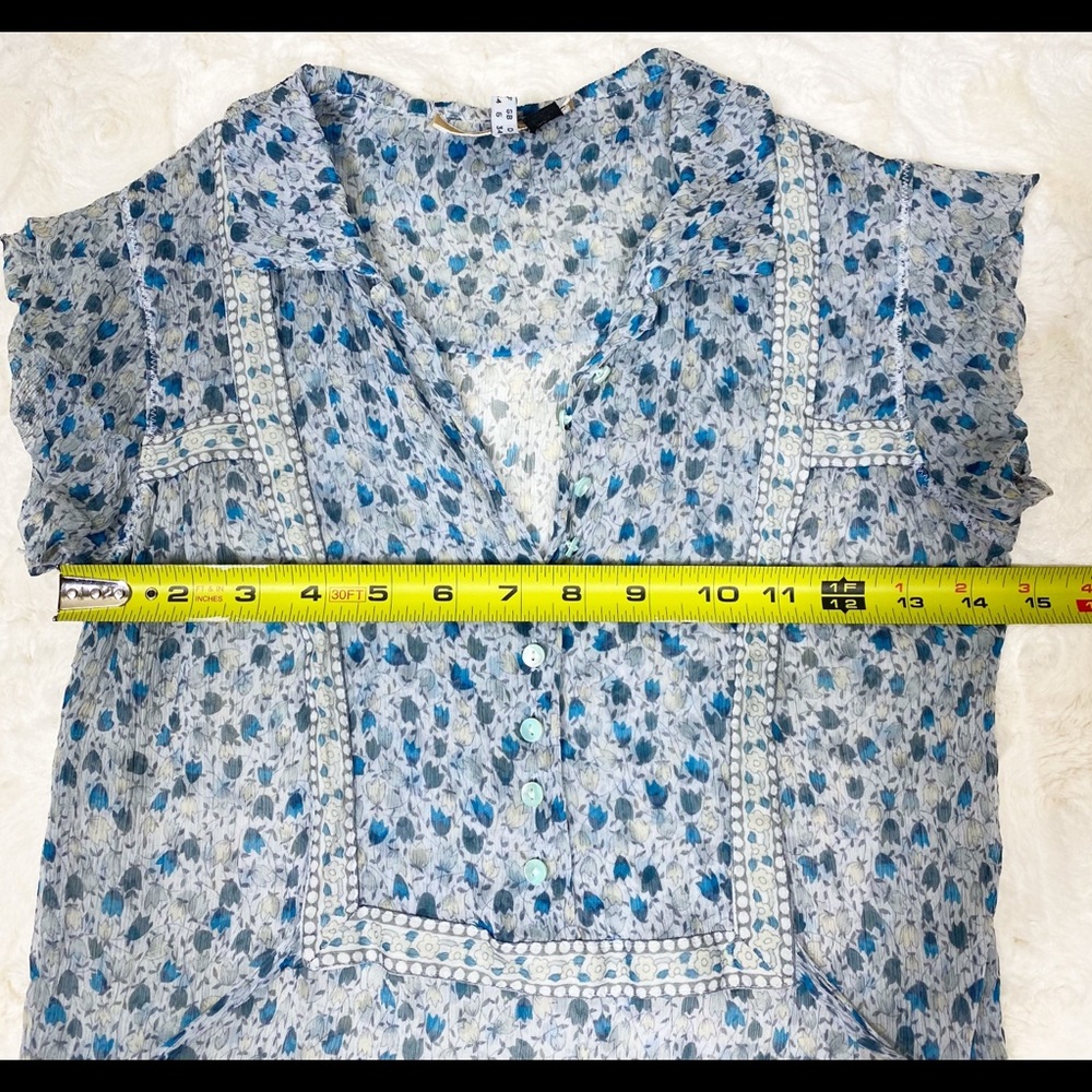 See By Chloe Anthropologie Silk Blouse Size 2 - Picture 8 of 8